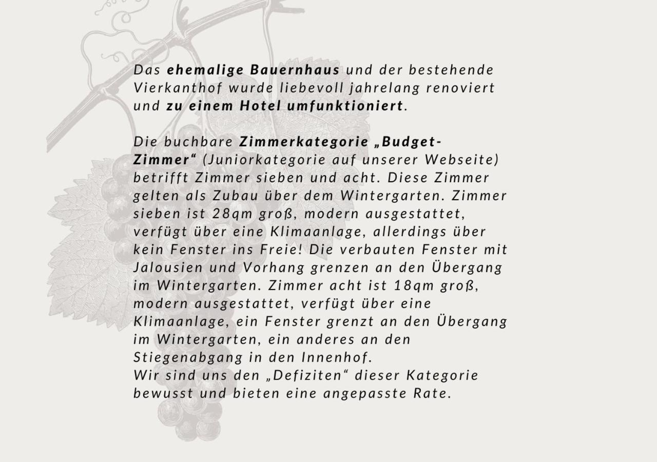 Hotel Vierzigerhof Langenlois Esterno foto